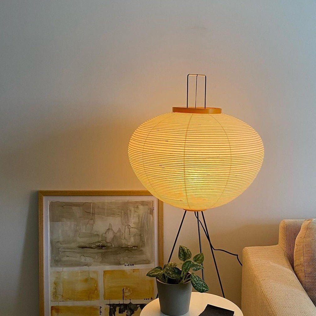 NovaLume Rispapir Gulvlampe Minimalistisk Design Tidløs Varme