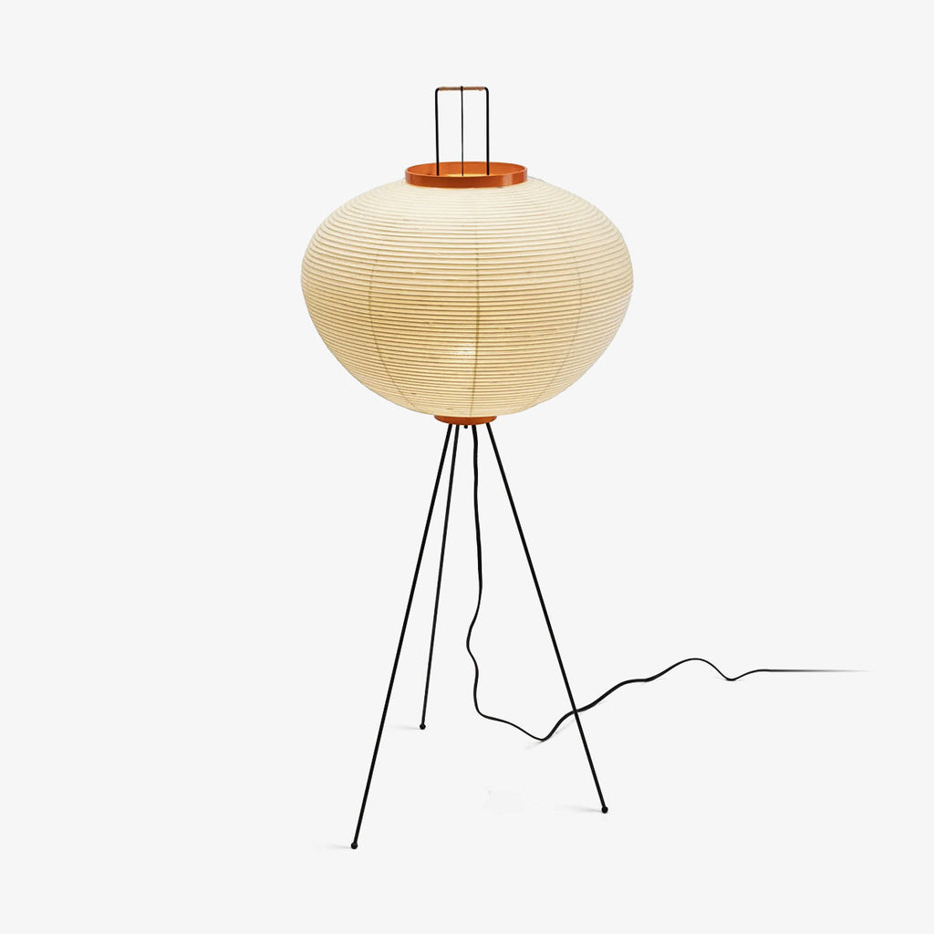 Traditionel gulvlampe i rispapir