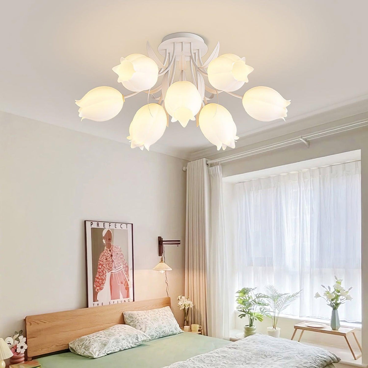 Ricko VKL-1007 Lily Flower Ceiling Light