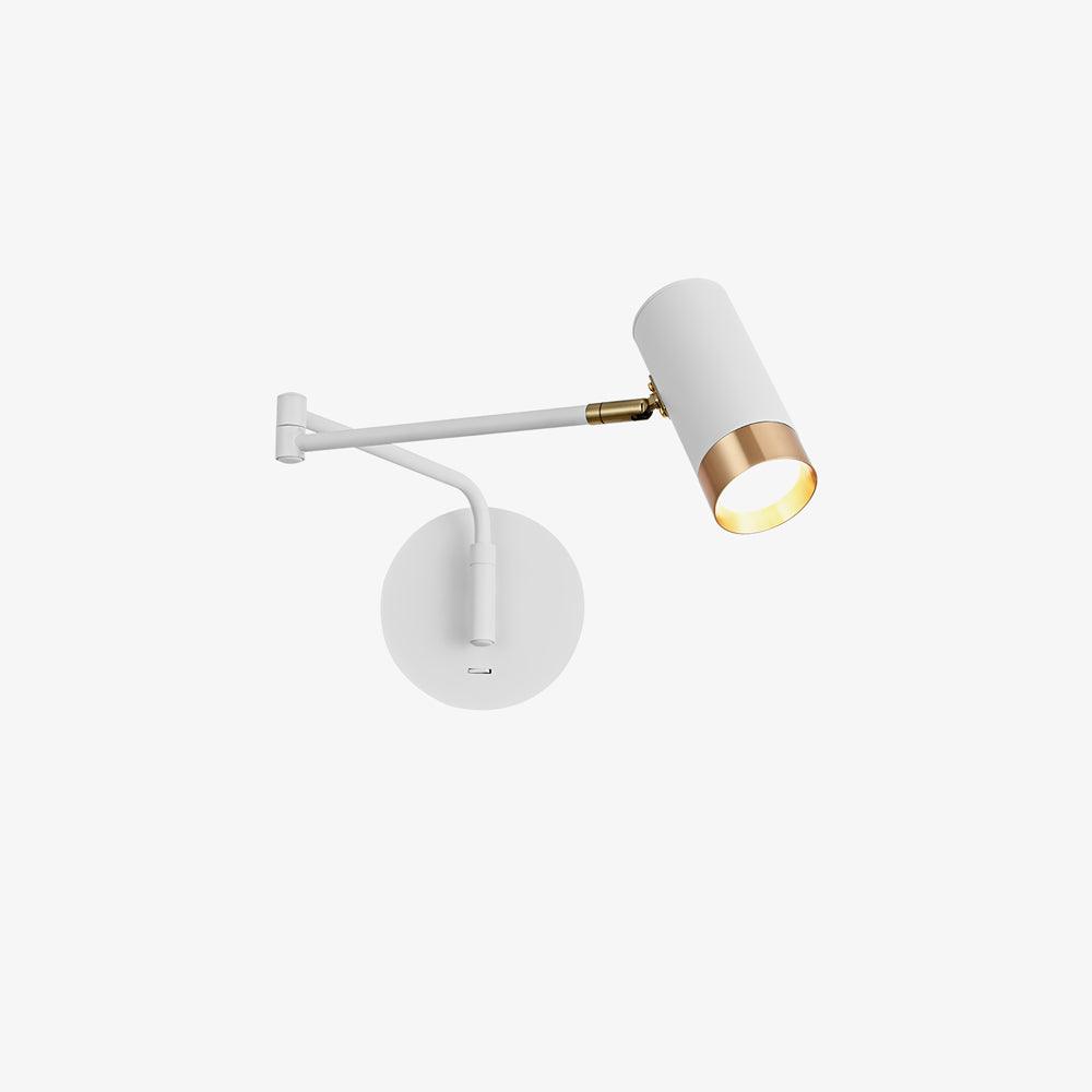 Ridge Arm Wall Lamp — Adjustable Swing Arm, Pivoting Shade