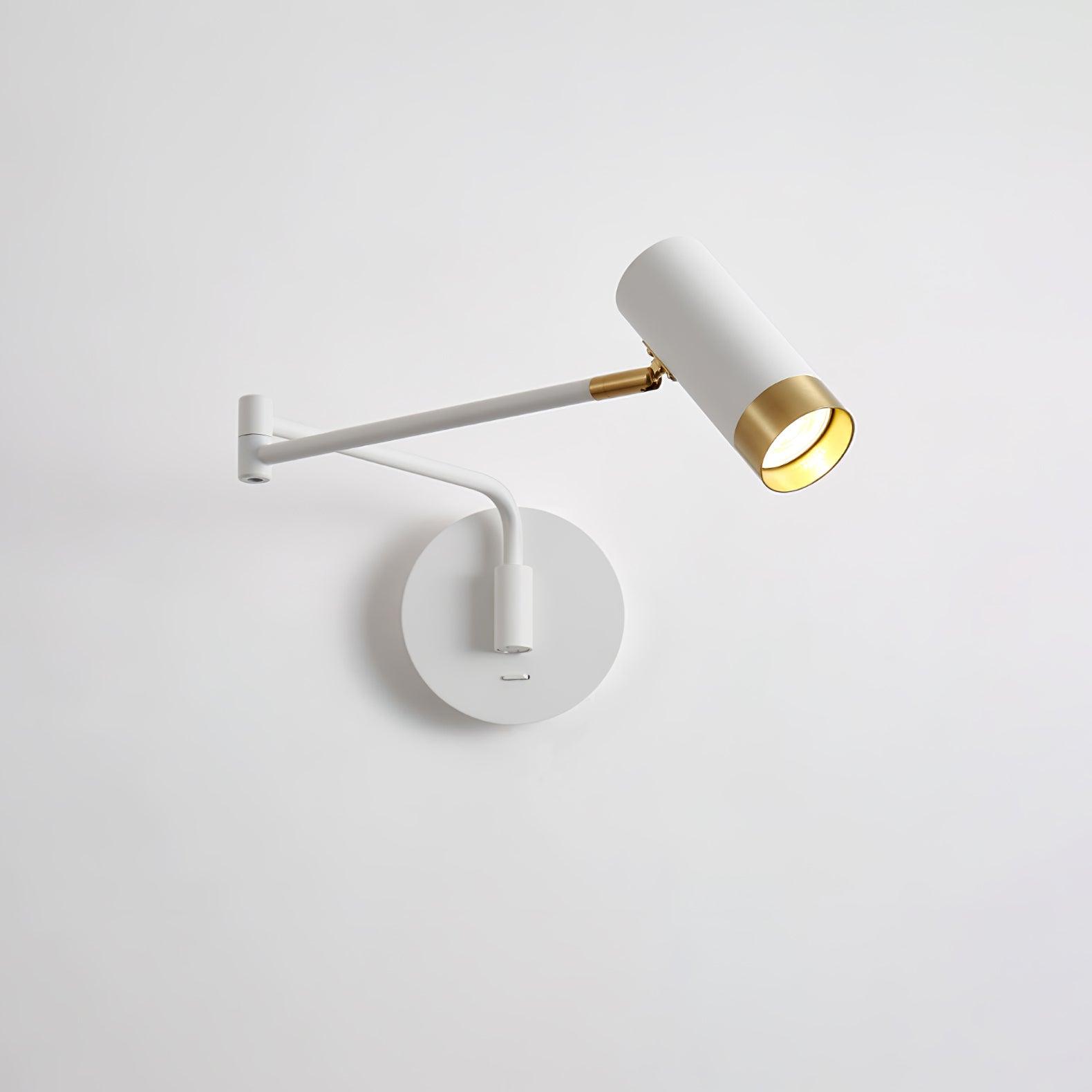 Ridge Arm Wall Lamp — Adjustable Swing Arm, Pivoting Shade