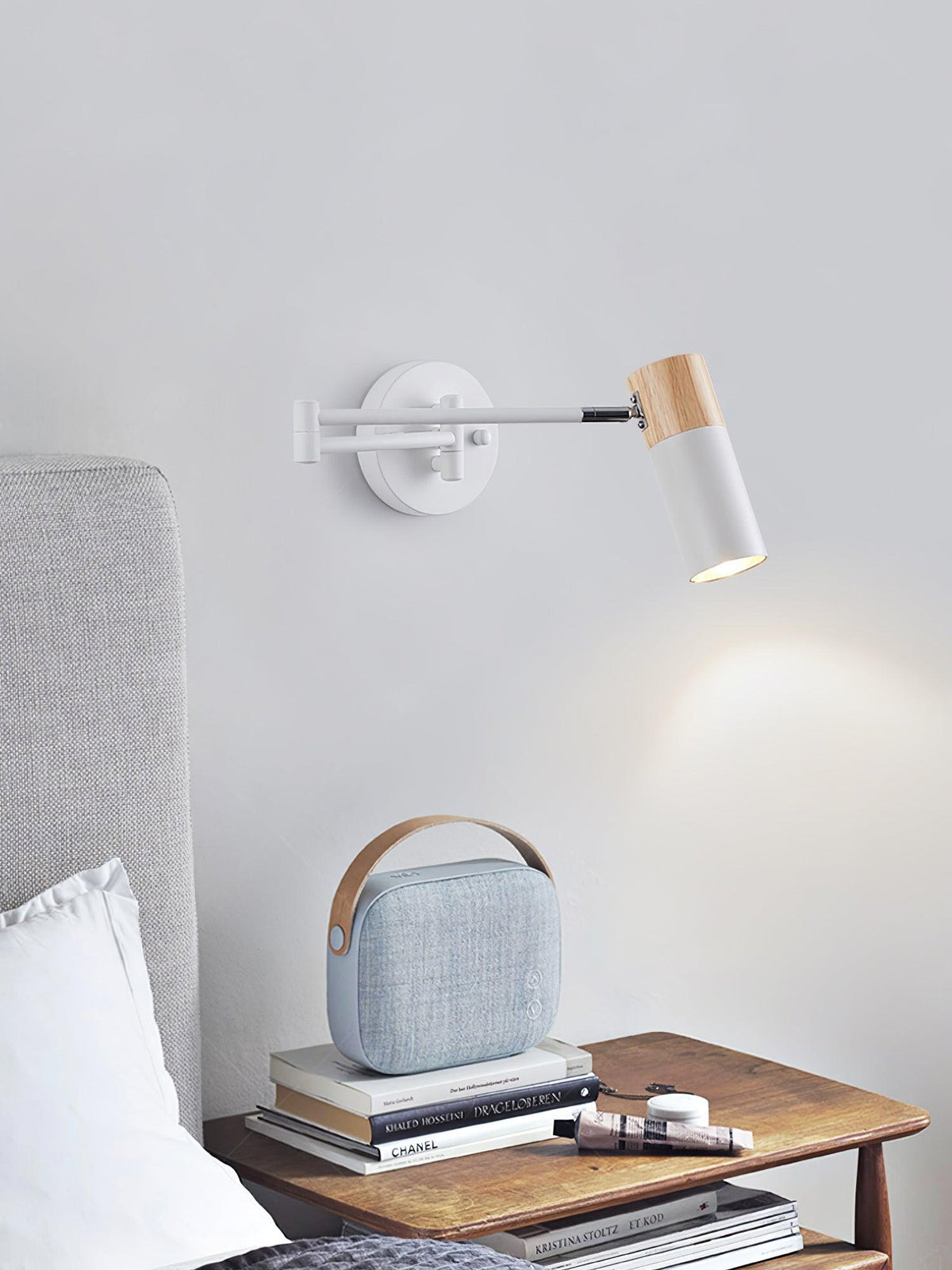 Ridge Arm Wall Lamp — Adjustable Swing Arm, Pivoting Shade