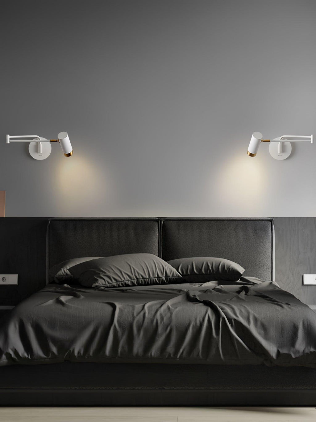 Ridge Arm Wall Lamp — Adjustable Swing Arm, Pivoting Shade