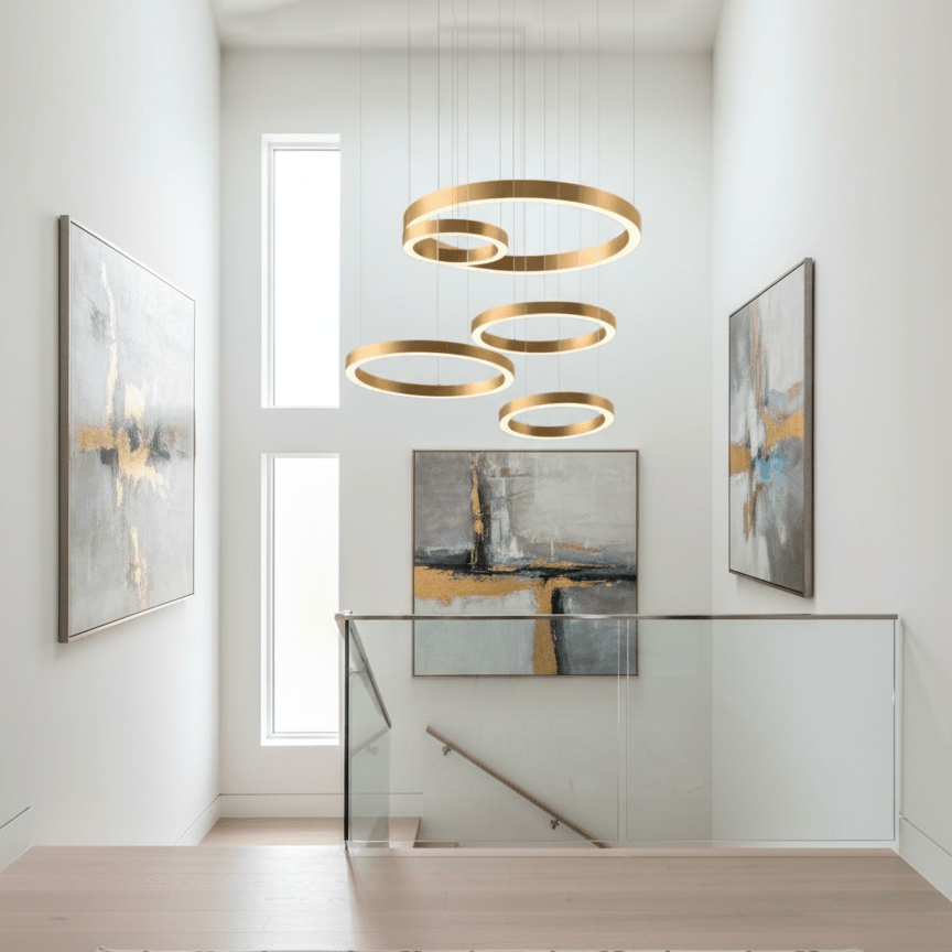 مصباح معلق دائري LED بتصميم سلس