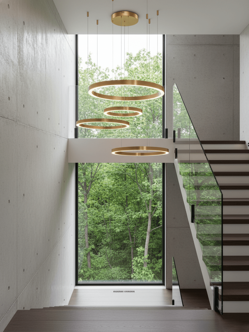 مصباح معلق دائري LED بتصميم سلس
