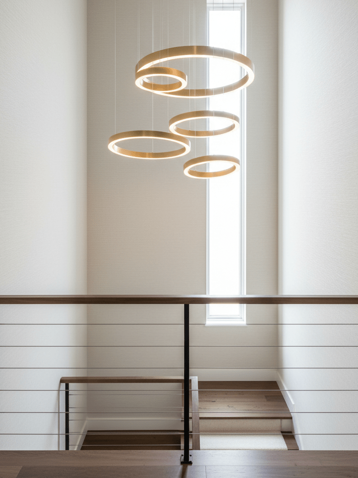 مصباح معلق دائري LED بتصميم سلس