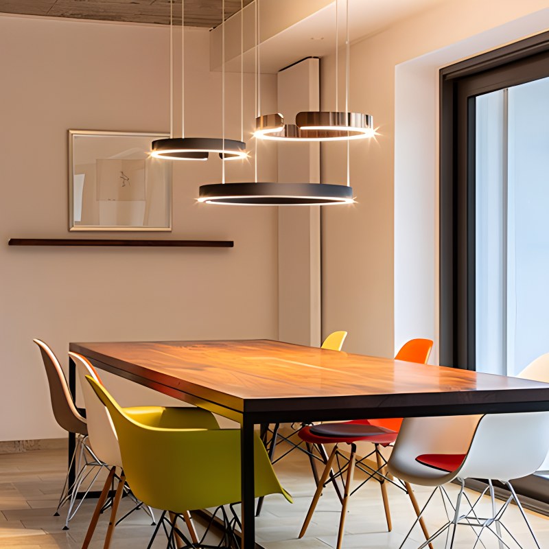 Moderner LED-Ring-Kronleuchter für Wohnzimmer - Orntli