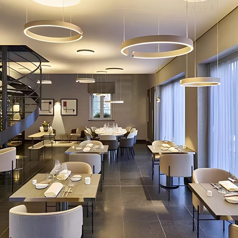 Moderner LED-Ring-Kronleuchter für Wohnzimmer - Orntli