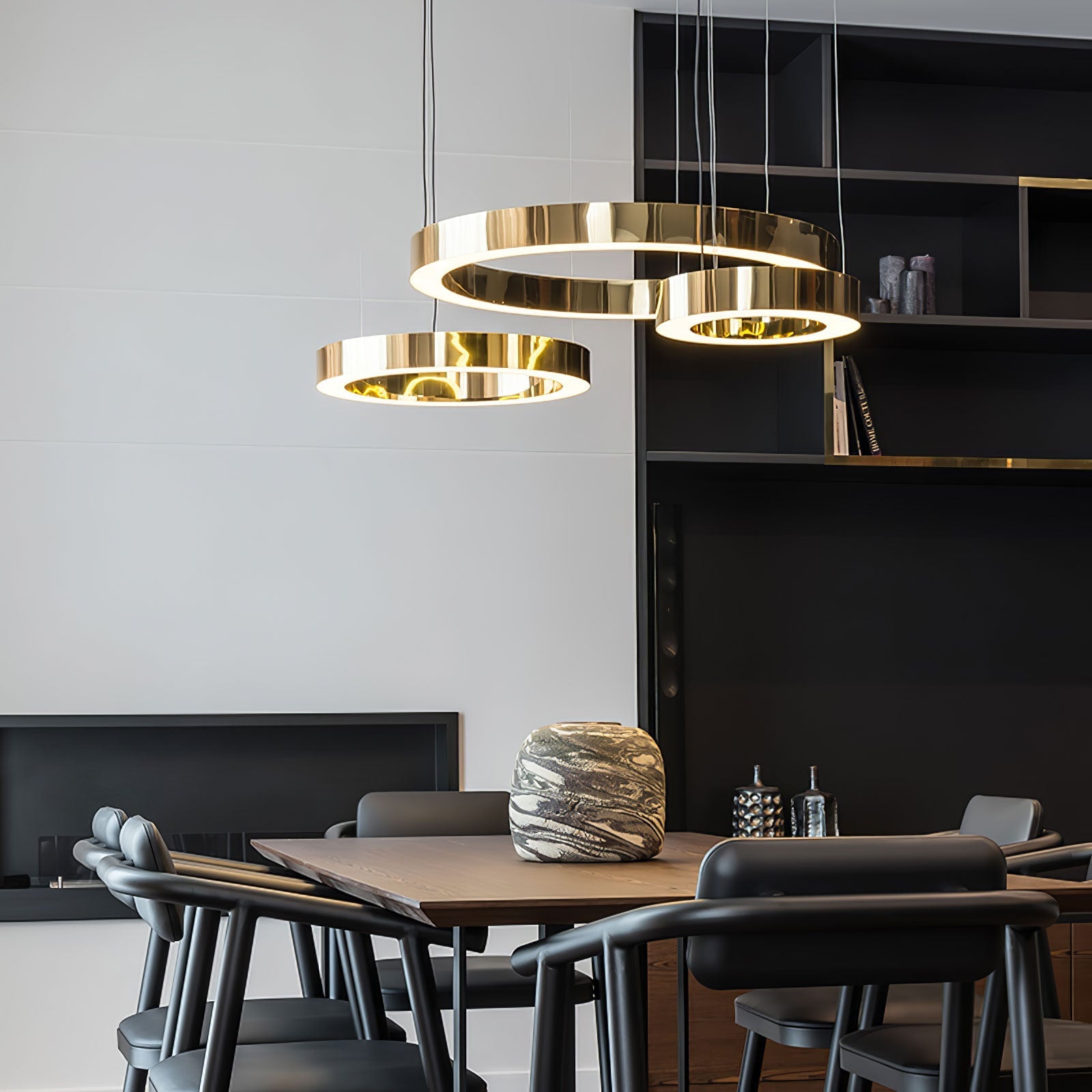 مصباح معلق دائري LED بتصميم سلس