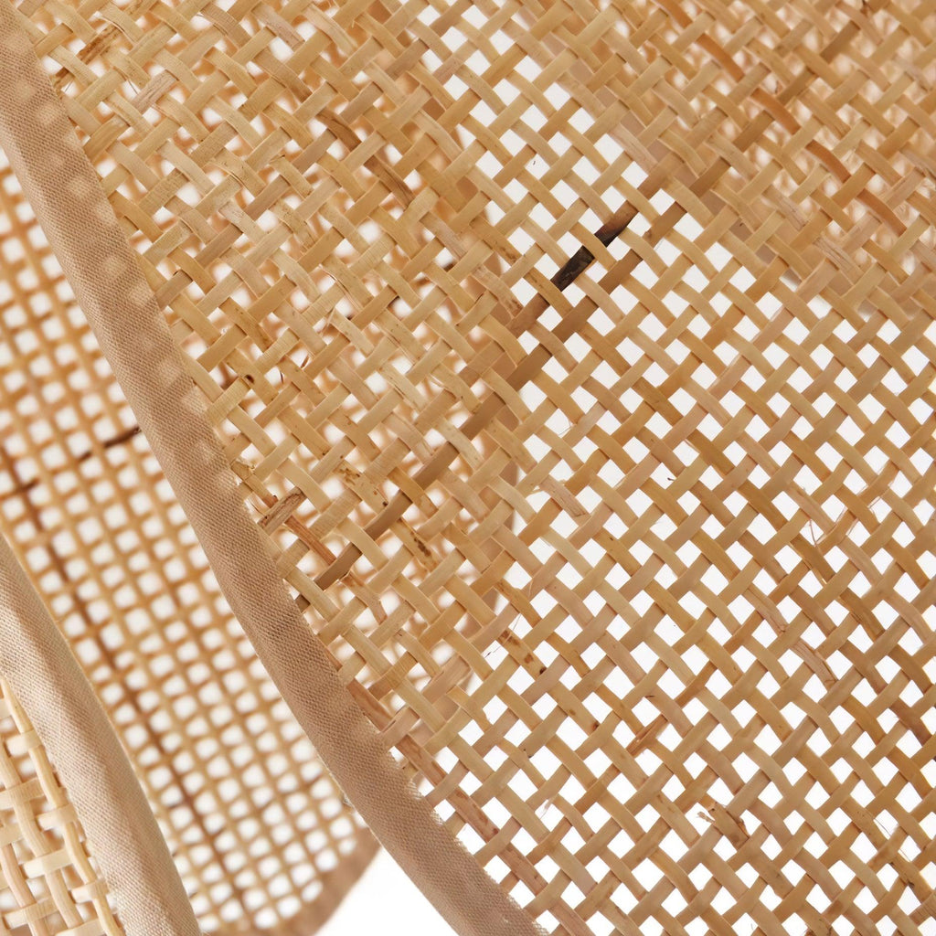 Fionel Rattan Sarkıt Lamba — 65cm Çap, Açık Kahverengi