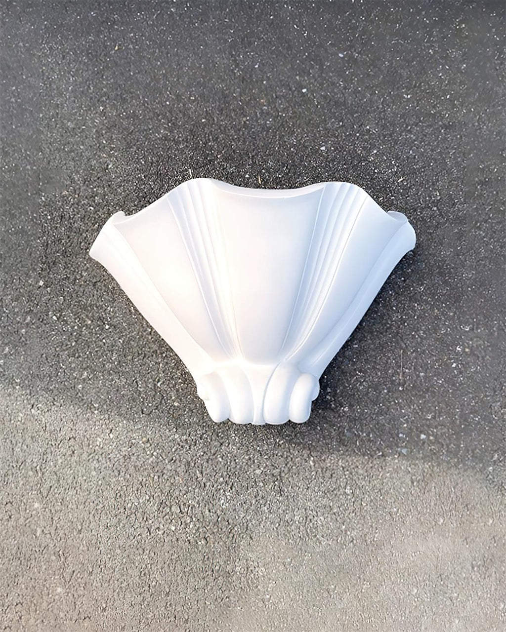Ysola fehér gipsz fali lámpa — beépített LED, meleg fehér 3000K, 37×21 cm