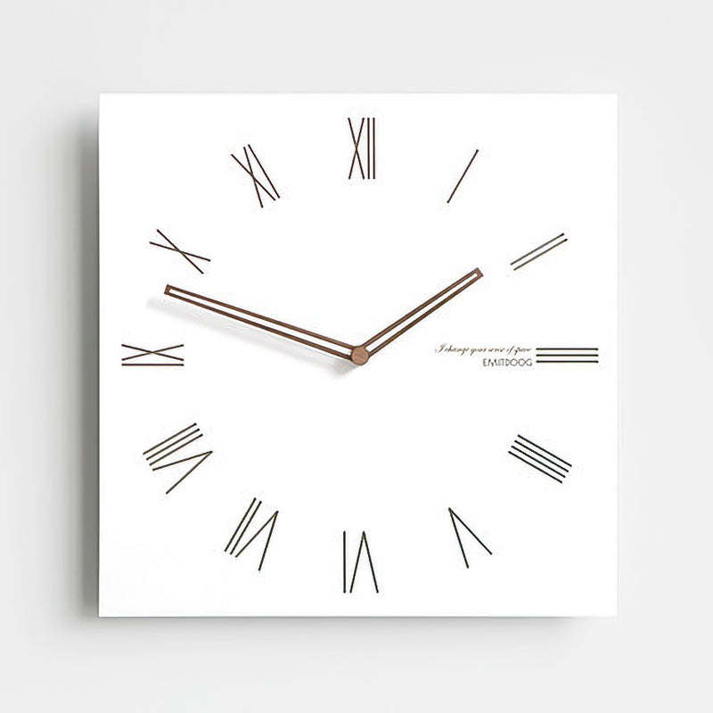 Reloj de Pared Cuadrángulo Blanco Serie