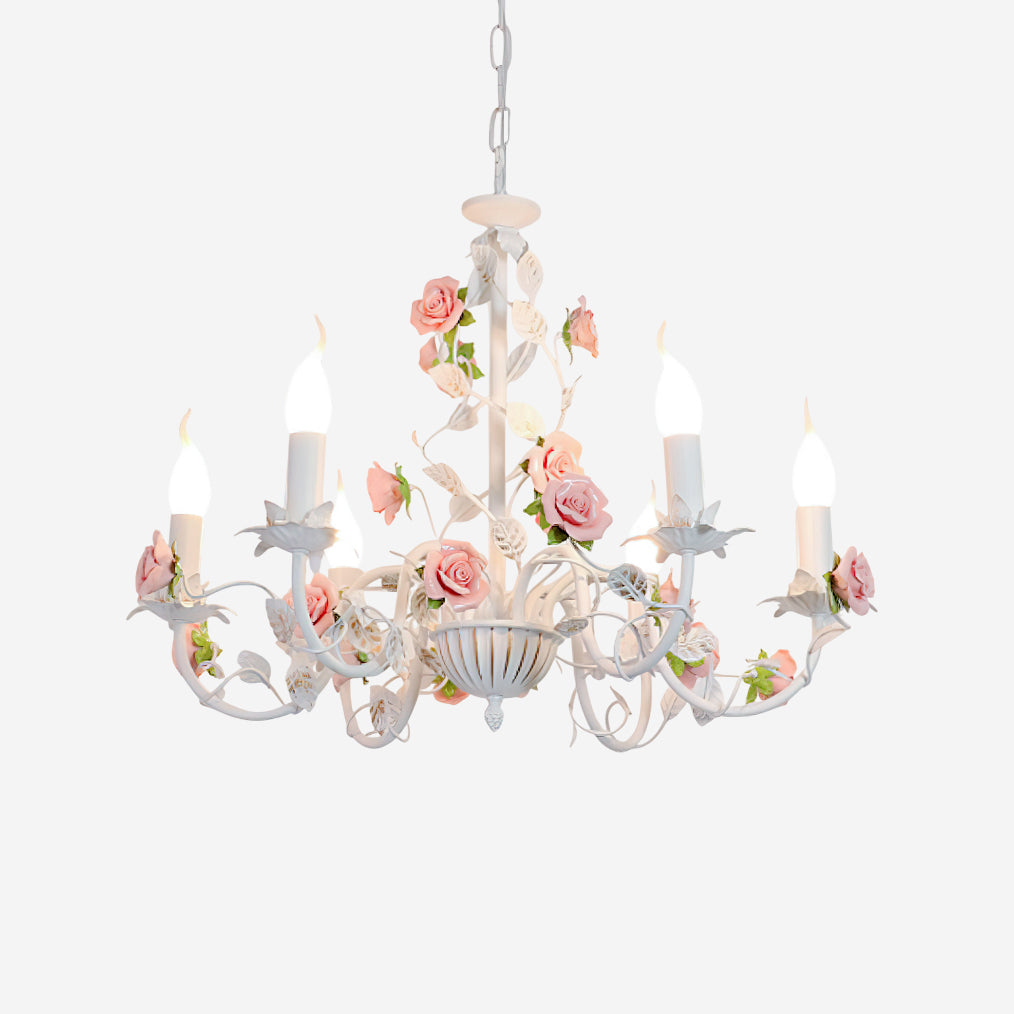 Evelisse Vintage White Chandelier - Neutralighting