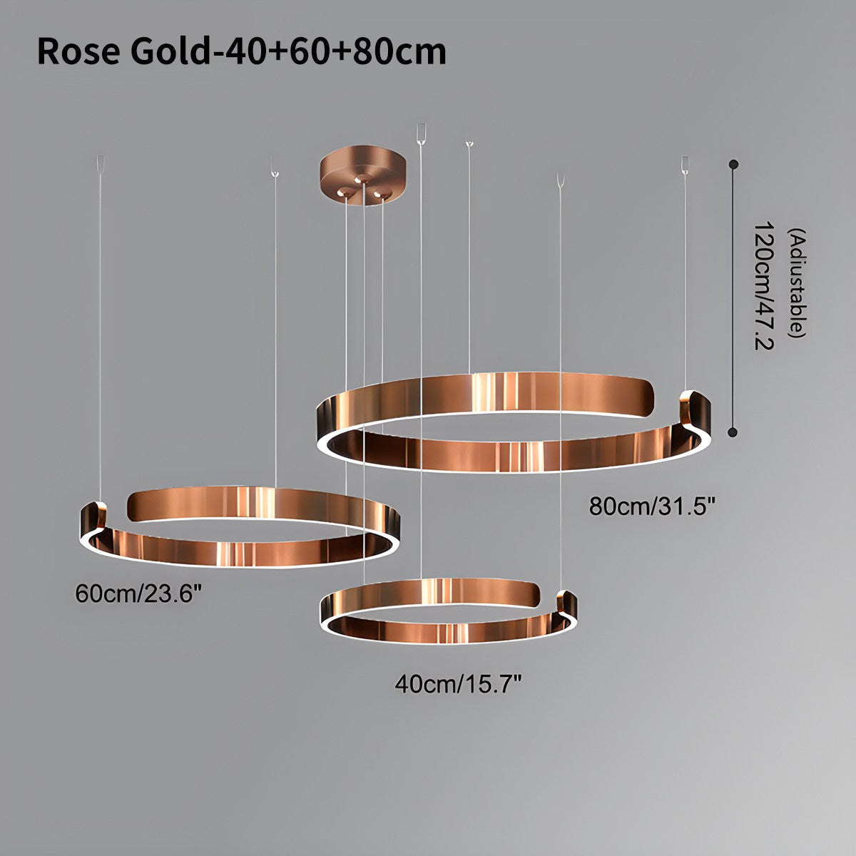Moderner LED-Ring-Kronleuchter für Wohnzimmer - Orntli