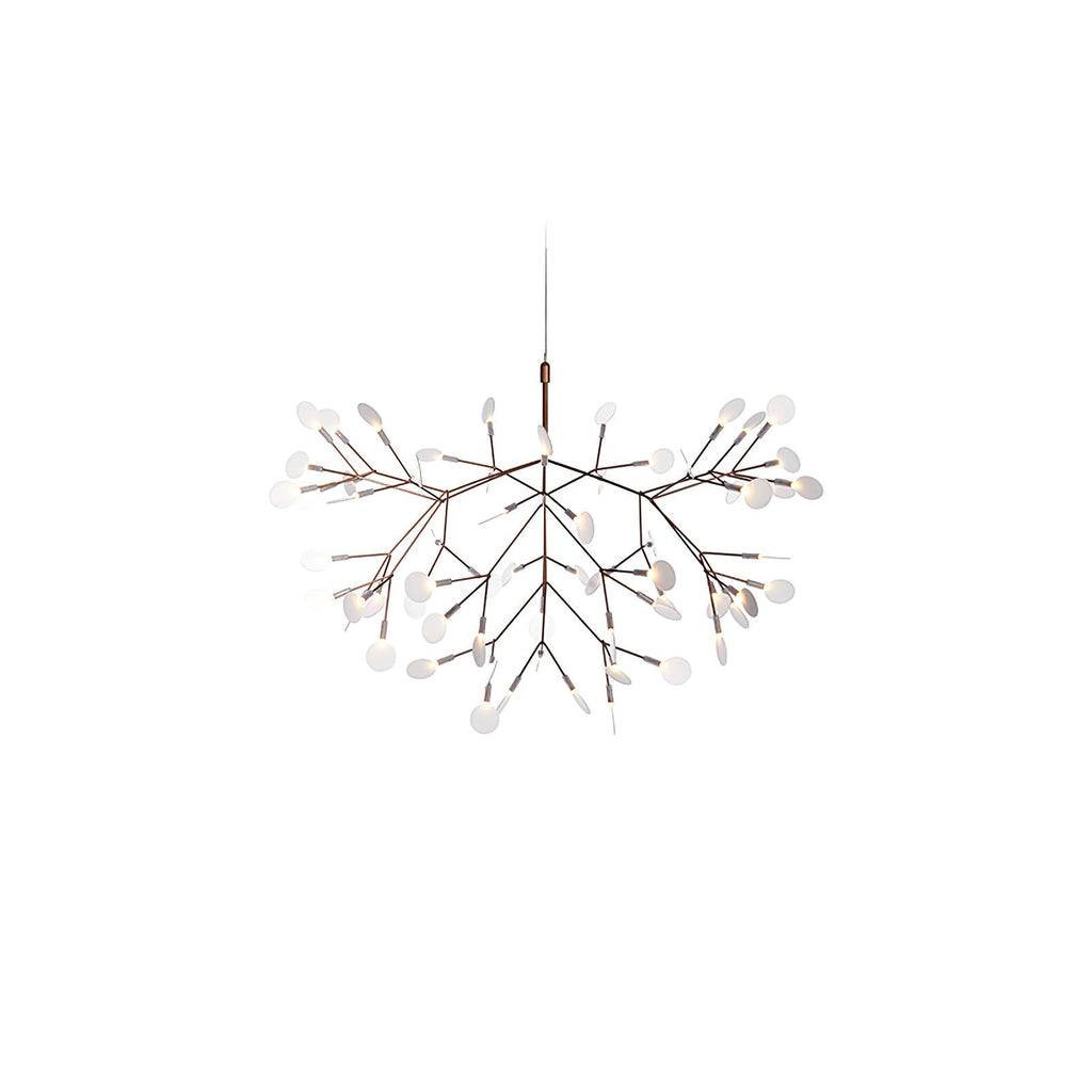 Rose Gold Firefly LED Chandelier — Repositionable Sculptural Branches