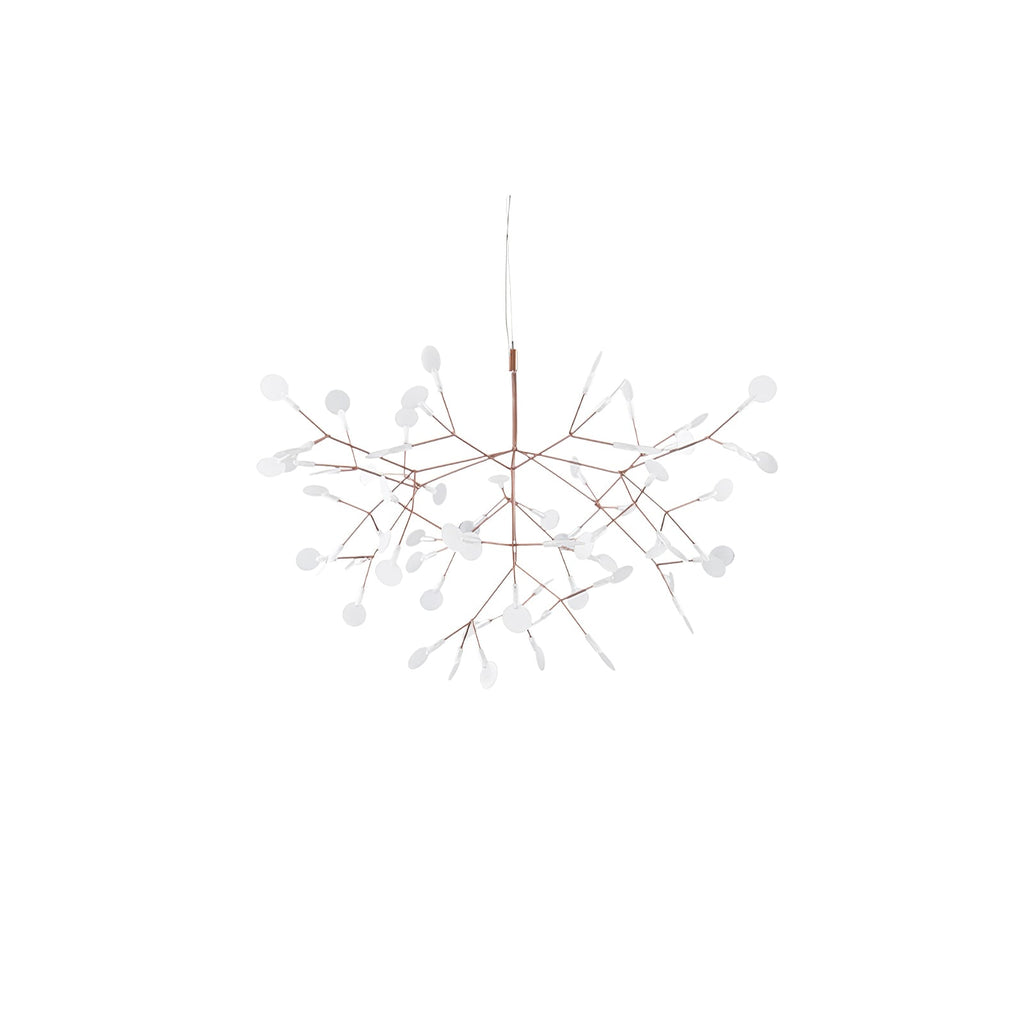 Rose Gold Firefly LED Chandelier — Repositionable Sculptural Branches