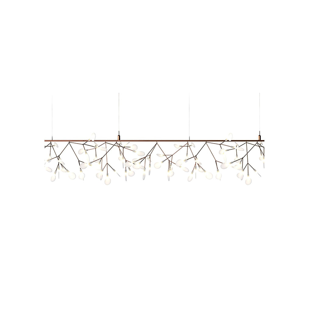 Rose Gold Firefly LED Chandelier — Repositionable Sculptural Branches