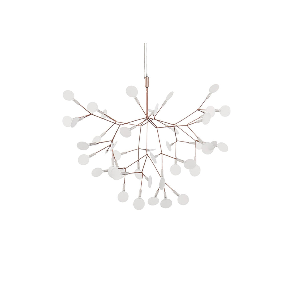 Rose Gold Firefly LED Chandelier — Repositionable Sculptural Branches