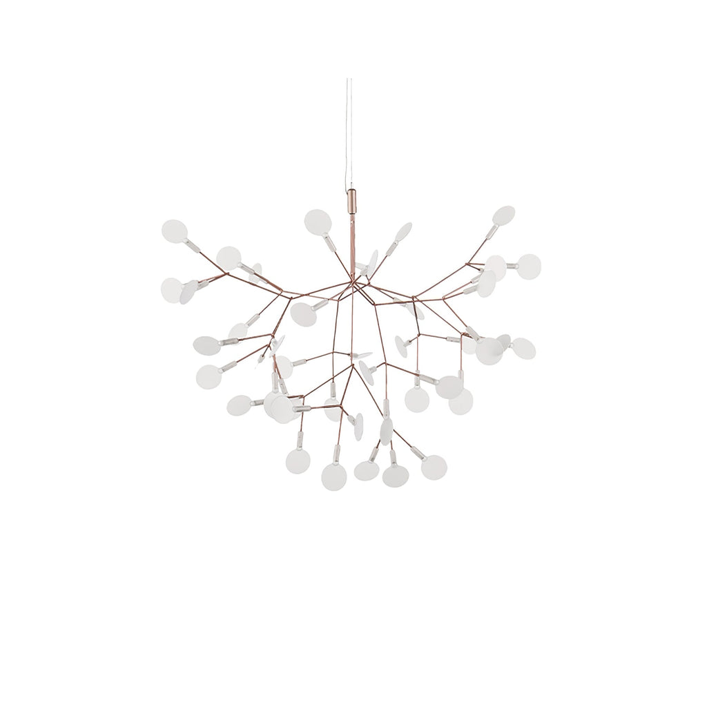 Rose Gold Firefly LED Chandelier — Repositionable Sculptural Branches