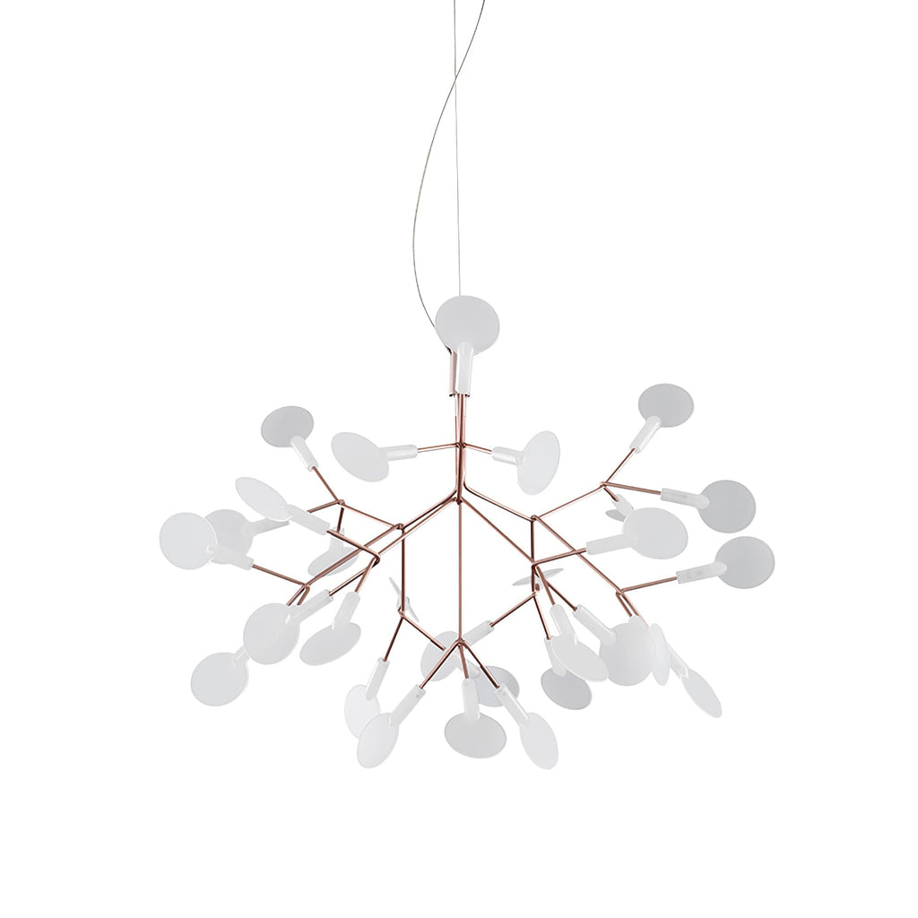 Rose Gold Firefly LED Chandelier — Repositionable Sculptural Branches