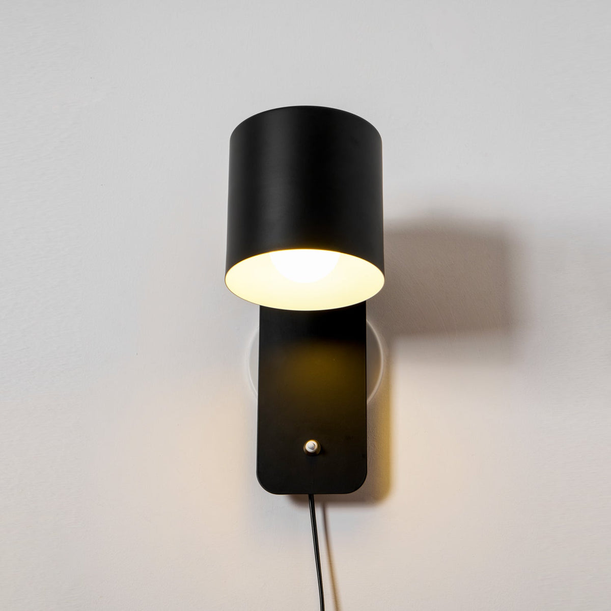 Plug In Cylinder Wall Light, Rotatable Shade