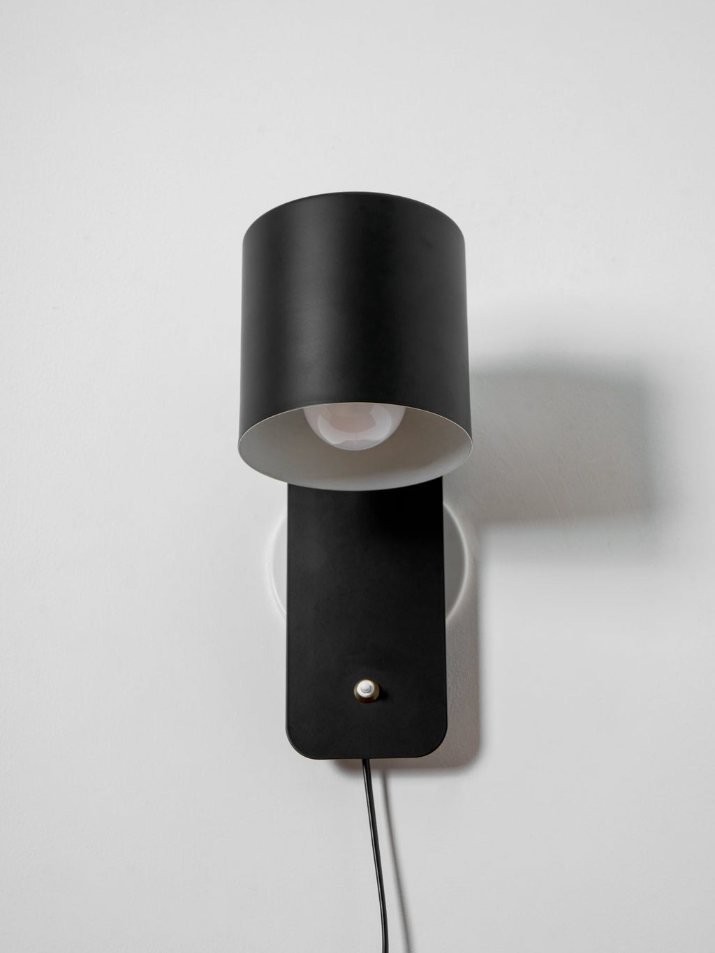 Plug In Cylinder Wall Light, Rotatable Shade