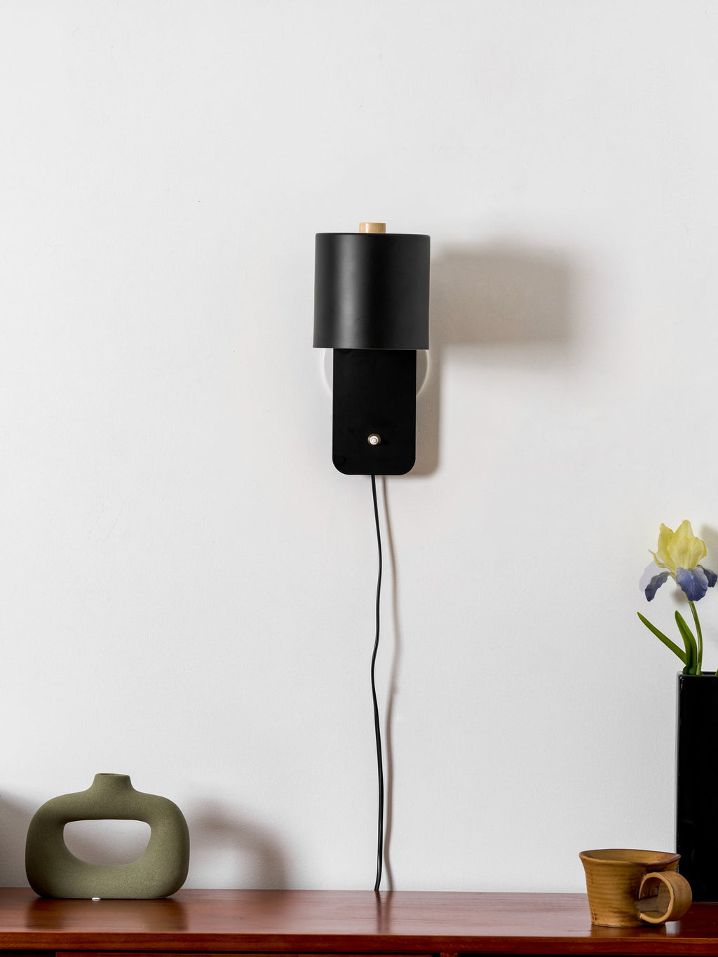 Plug In Cylinder Wall Light, Rotatable Shade