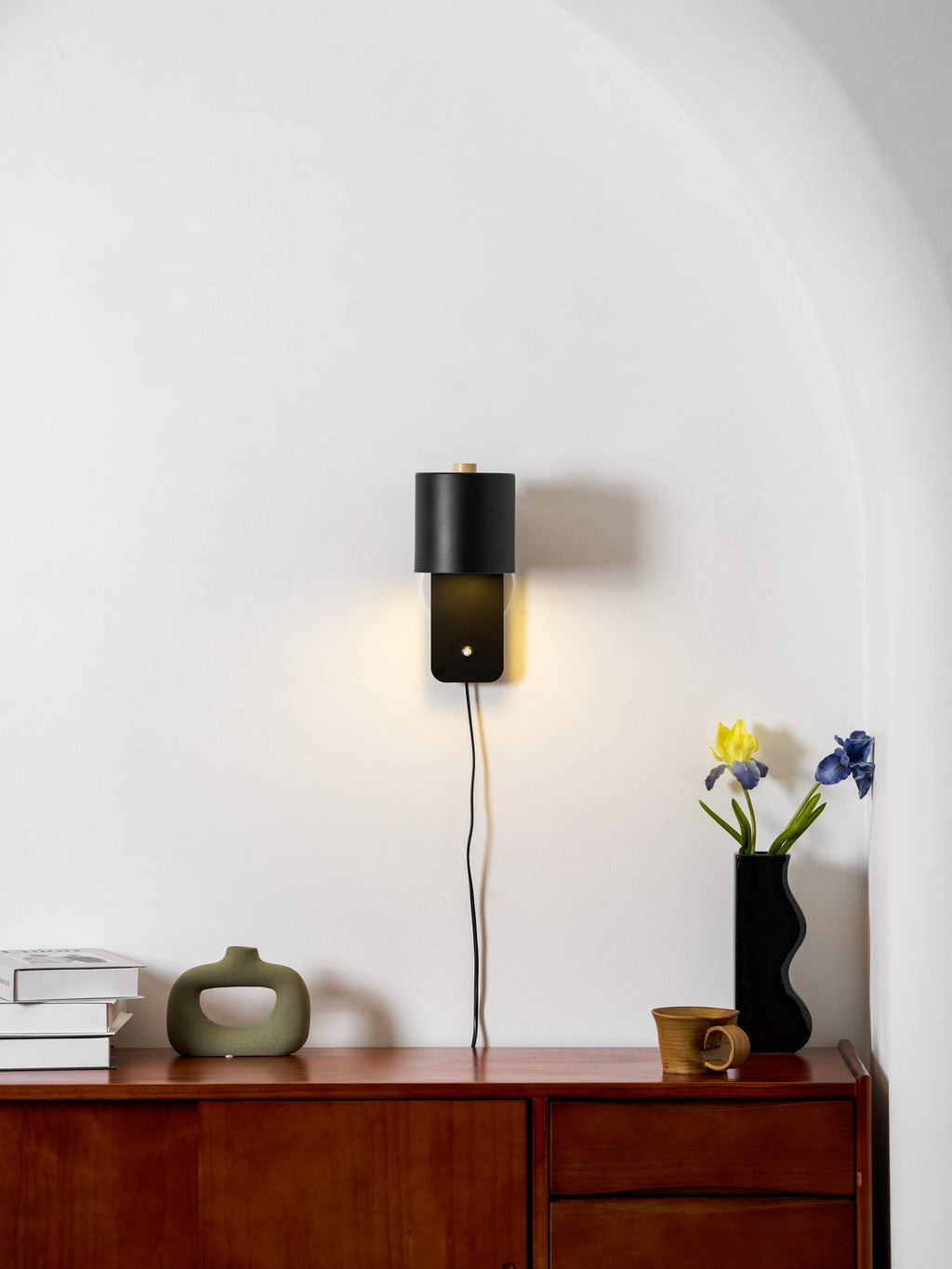 Plug In Cylinder Wall Light, Rotatable Shade