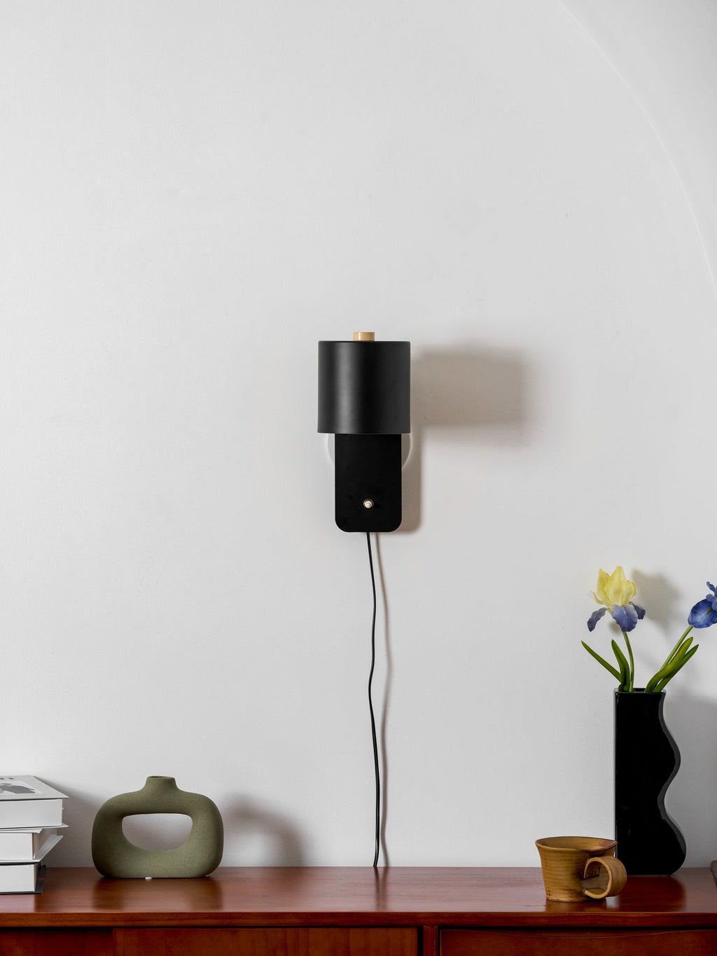 Plug In Cylinder Wall Light, Rotatable Shade