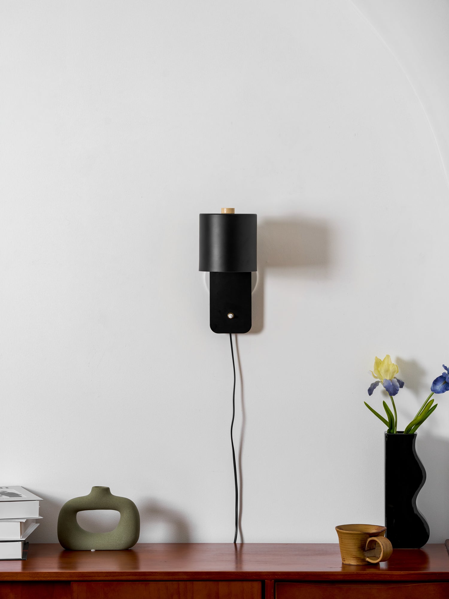 Plug In Cylinder Wall Light, Rotatable Shade