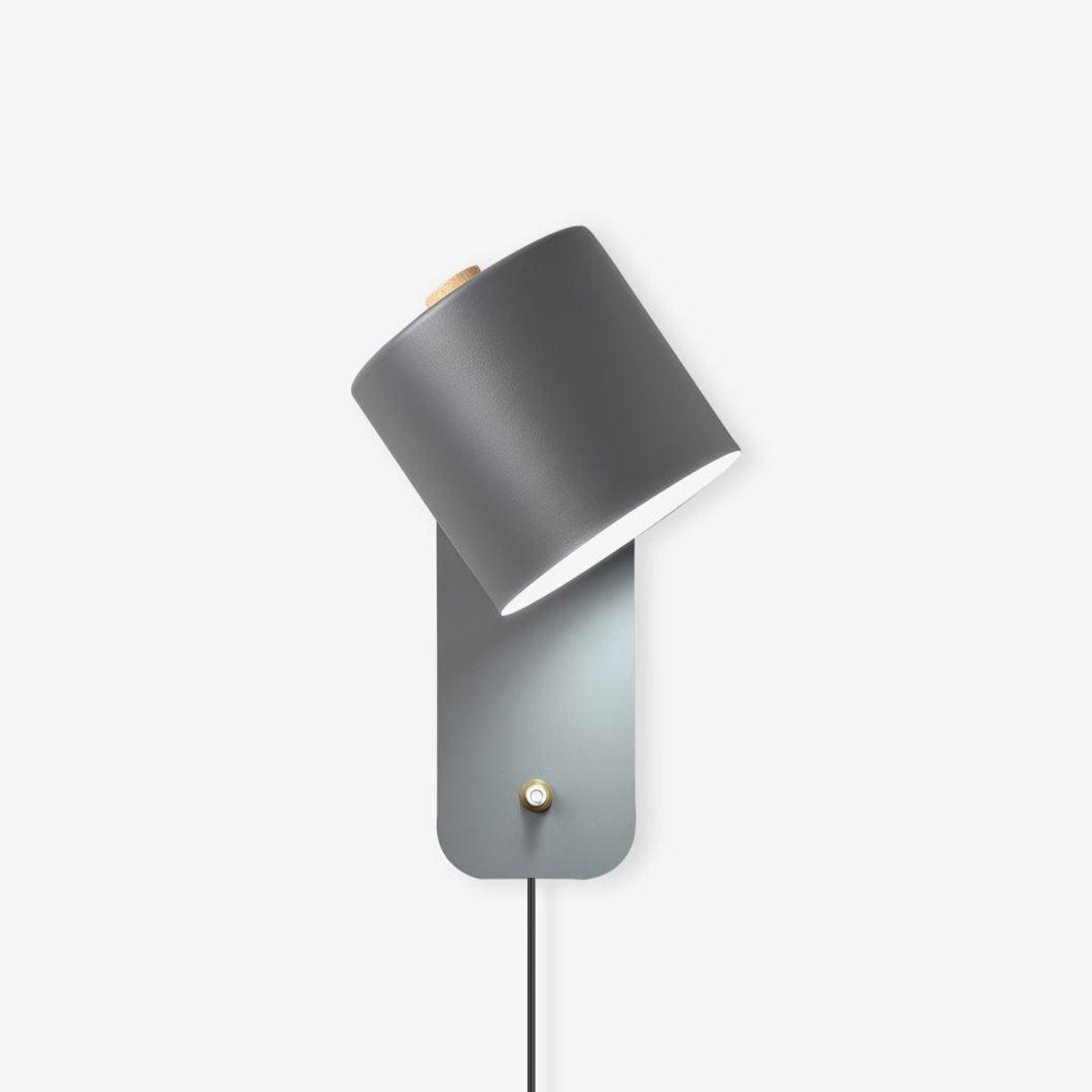Plug In Cylinder Wall Light, Rotatable Shade