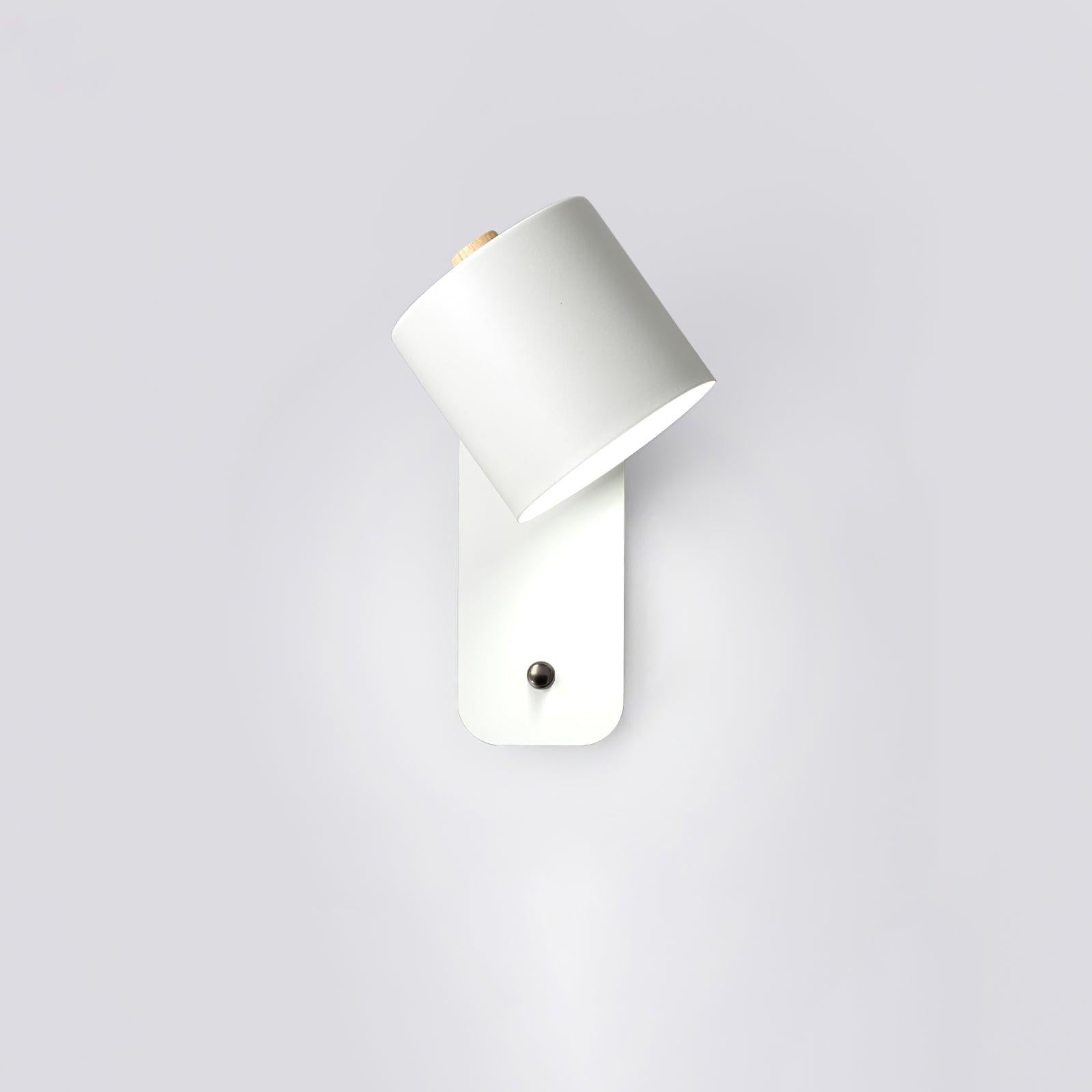 Drejelig cylindrisk væglampe — USB-C-genopladelig, 350° rotation, berøringsdæmpning