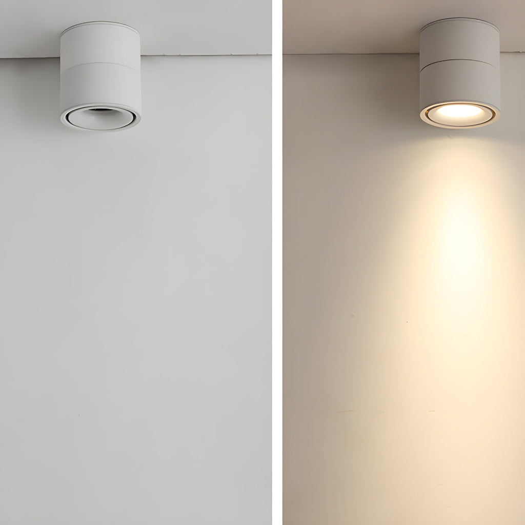 Rotatable Ceiling Spotlight — 24° Concentrated Beam, Cylindrical Design
