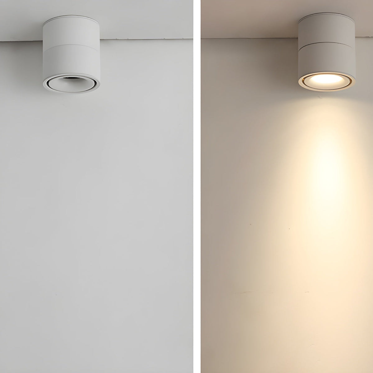 Rotatable Ceiling Spotlight — 24° Concentrated Beam, Cylindrical Design