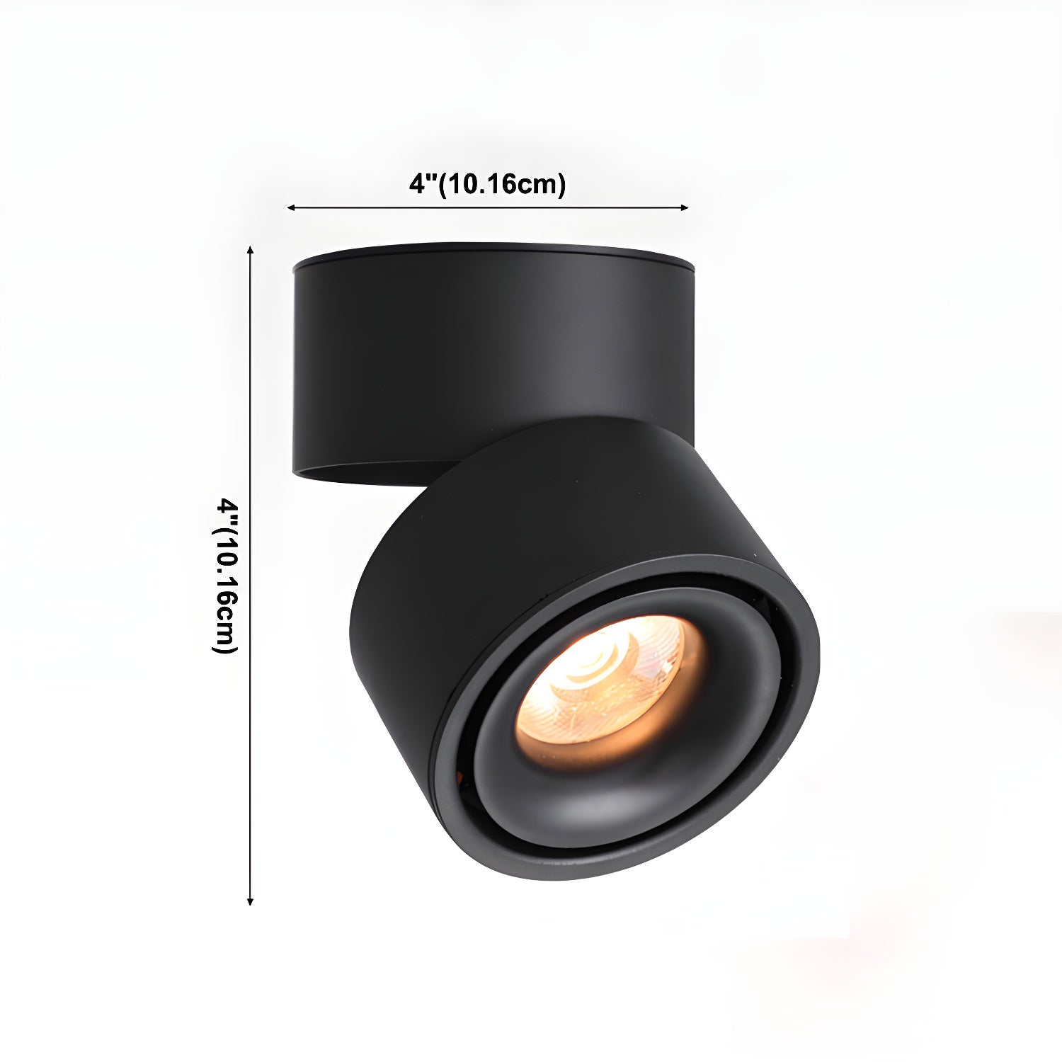 Rotatable Ceiling Spotlight — 24° Concentrated Beam, Cylindrical Design