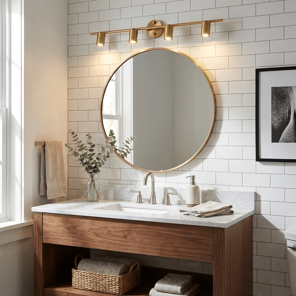 Rotatable Wall and Ceiling Spotlight – 350° Pivoting Head