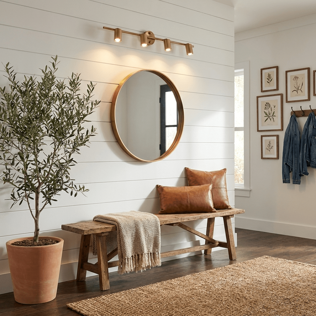 Rotatable Wall and Ceiling Spotlight – 350° Pivoting Head