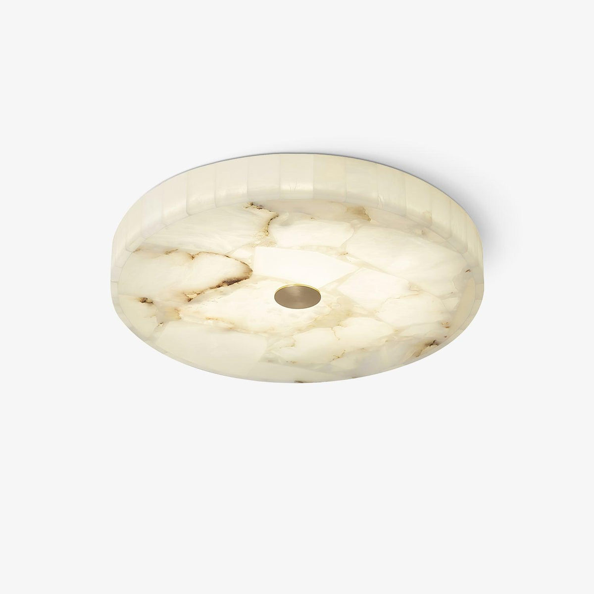 Round Alabaster Ceiling Lamp - Vakkerlight