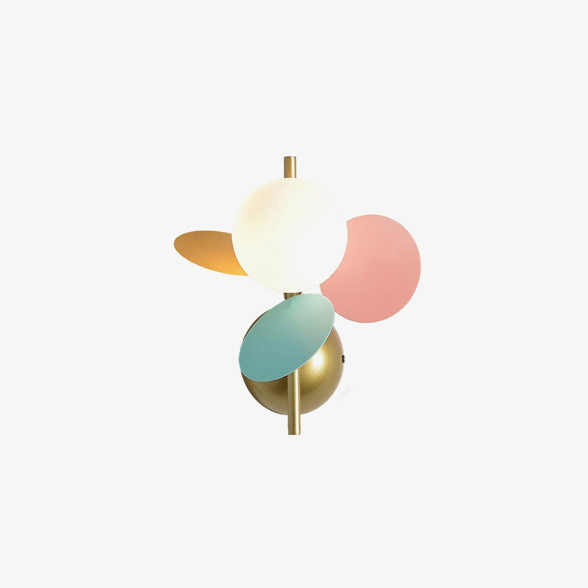Lampada da parete rotonda dal design a macaron