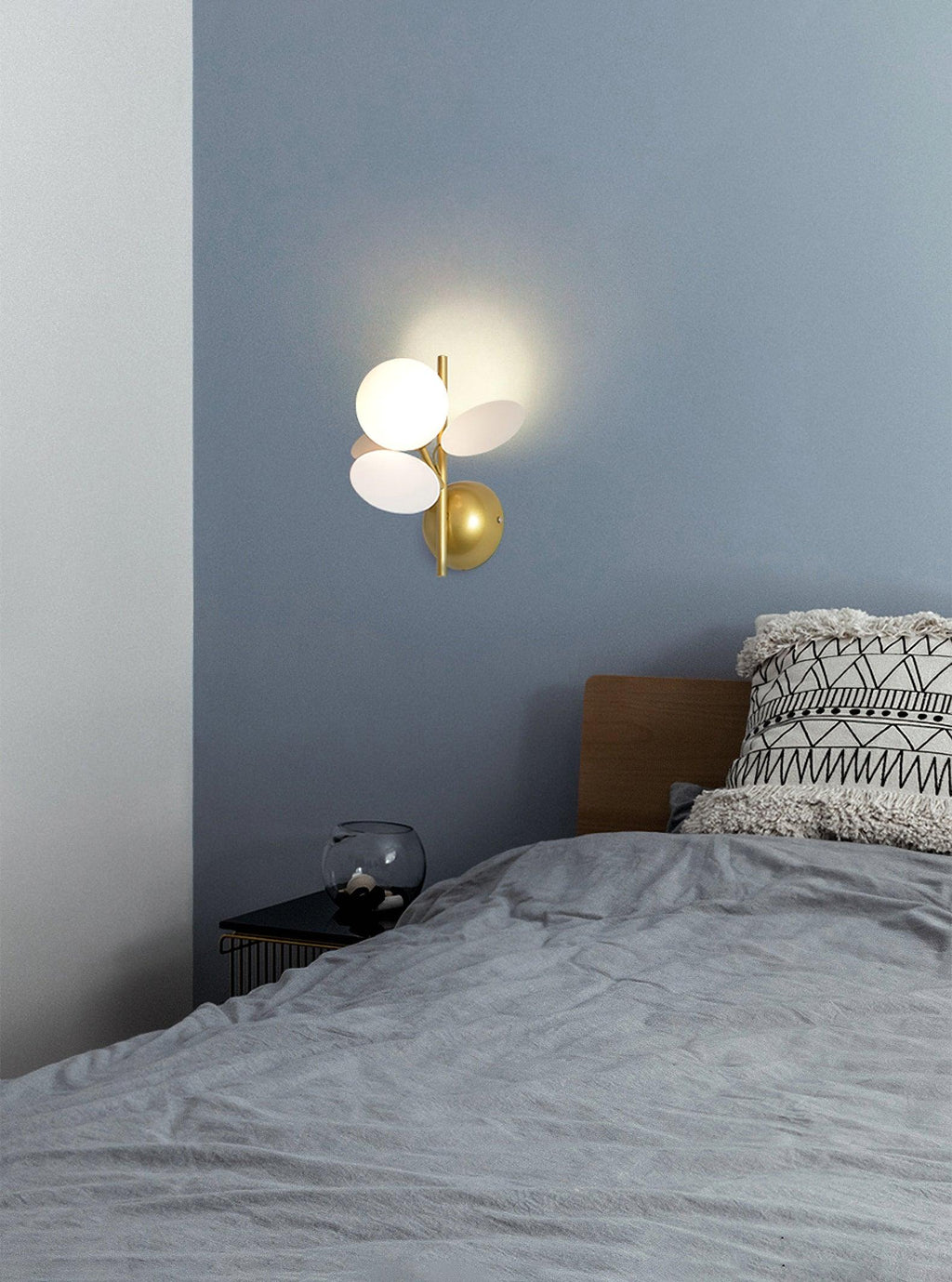 Lampada da parete rotonda dal design a macaron