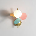 Lampada da parete rotonda dal design a macaron