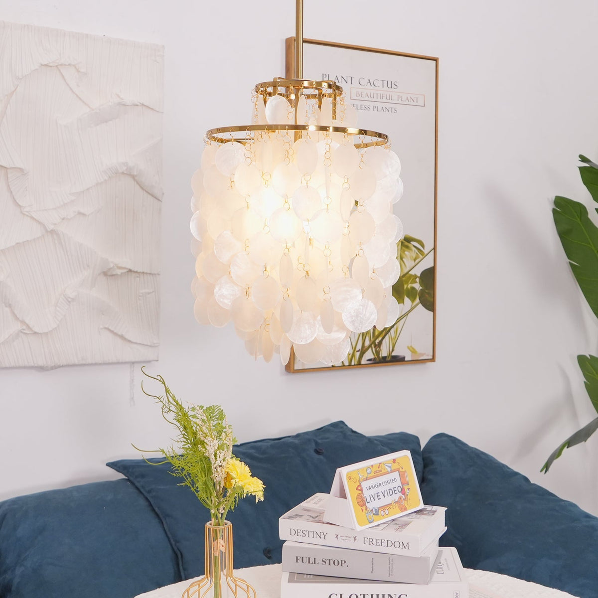 Kulatý lustr s více úrovněmi a skořepinami — design z průsvitných disků