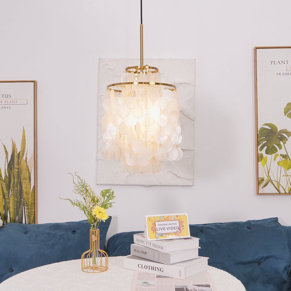 Kulatý lustr s více úrovněmi a skořepinami — design z průsvitných disků