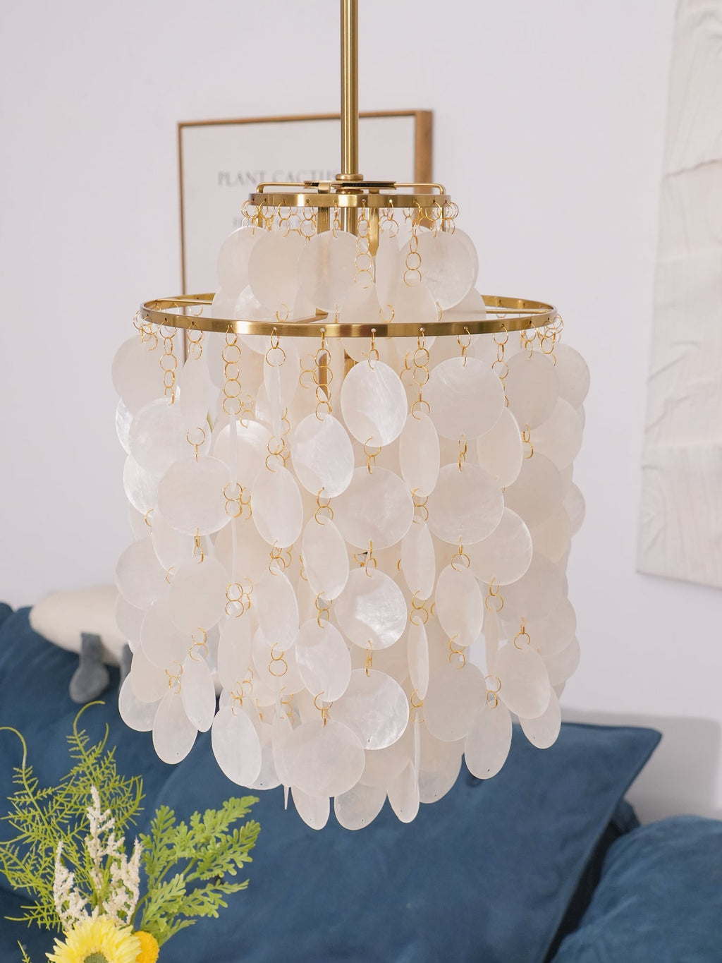 Kulatý lustr s více úrovněmi a skořepinami — design z průsvitných disků
