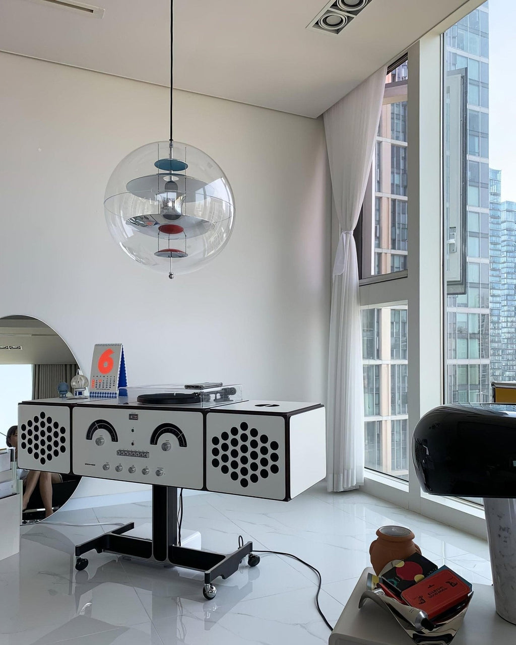 Contemporary Sphere Pendant Ceiling Light