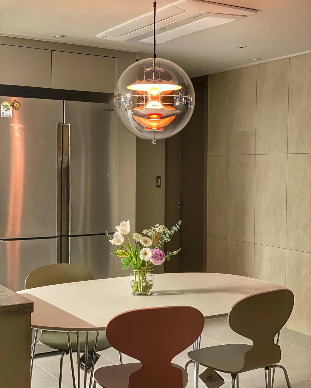 Contemporary Sphere Pendant Ceiling Light