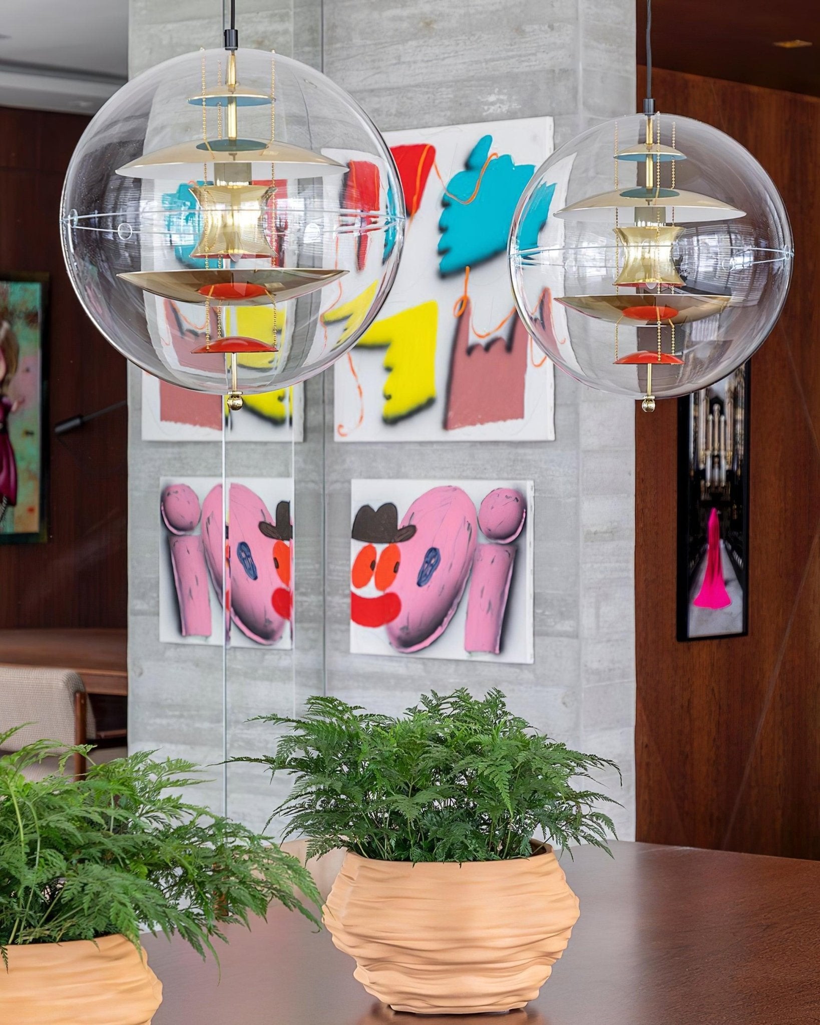 Contemporary Sphere Pendant Ceiling Light