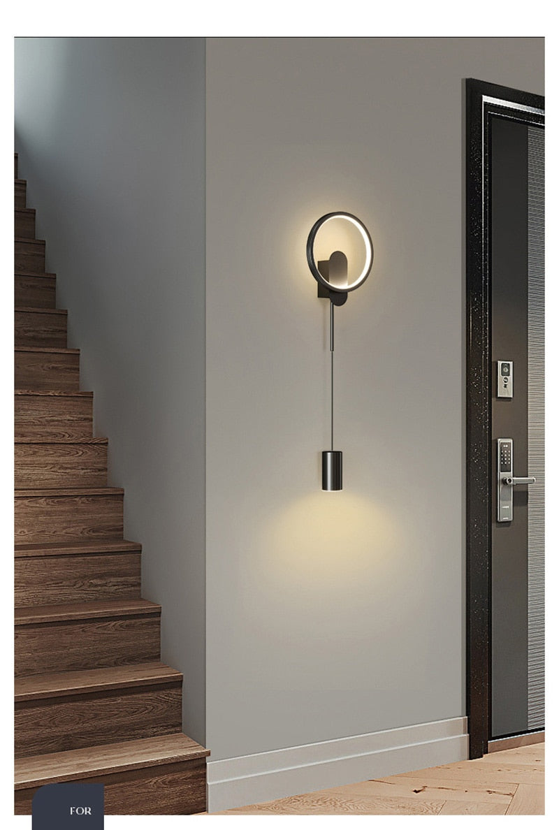 BAN ברנוון מודרני מנורת קיר זהב נורדי LED 24W