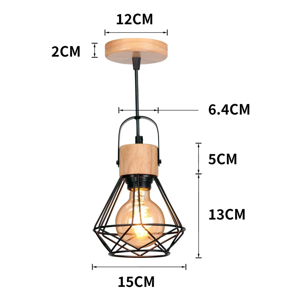 Luminaires en bois vintage nordiques