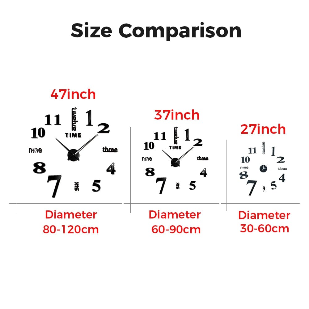Reloj de pared decorativo tridimensional de gato